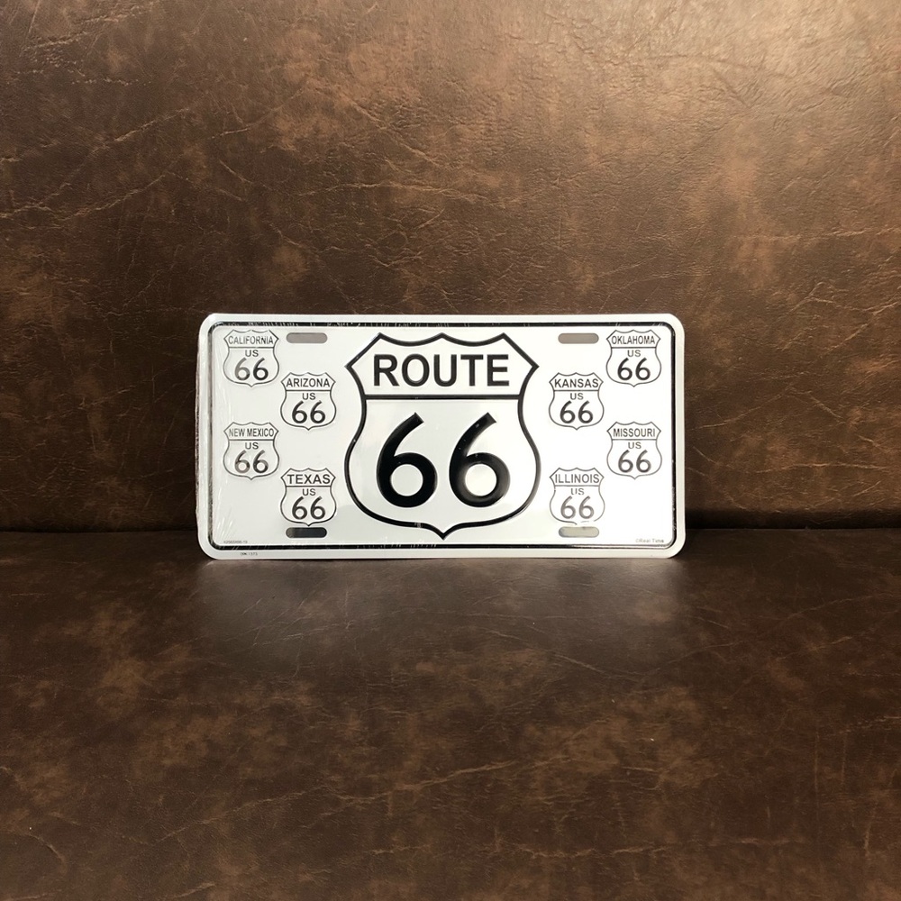 Route 66 License Plate